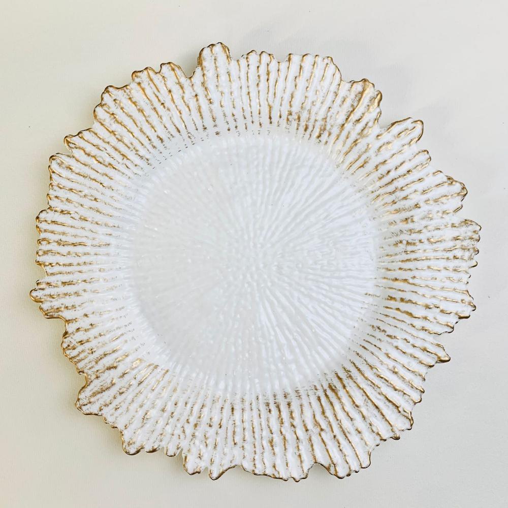 fruit plate banquet plate european-style household light luxury western food decorative tray lace plate electroplating spray paint transparent craft Item Picture