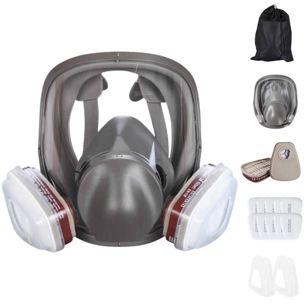 gas mask spray paint pesticide chemical gas decoration dust fire protection 6800 same style gas mask cross-border delivery Item Picture