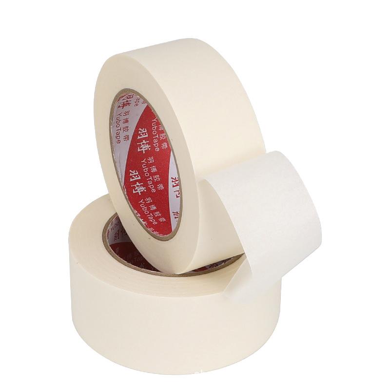 white high adhesive masking tape paper adhesive tape decoration spray paint cover art student single-sided textured paper masking tape and paper adhesive tape Item Picture