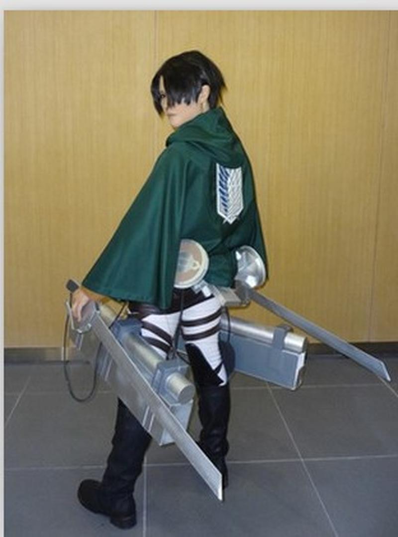 halloween attack on titan investigation corps wings of liberty soldiers chief cloak robe cosplay anime clothing Specification drawing