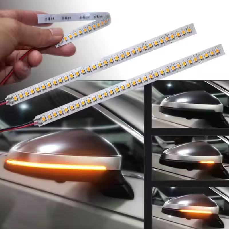 The car rearview mirror's flowing light, turn signal flowing light upgrade, start scanning daytime running light, LED rearview light strip Application Scenario