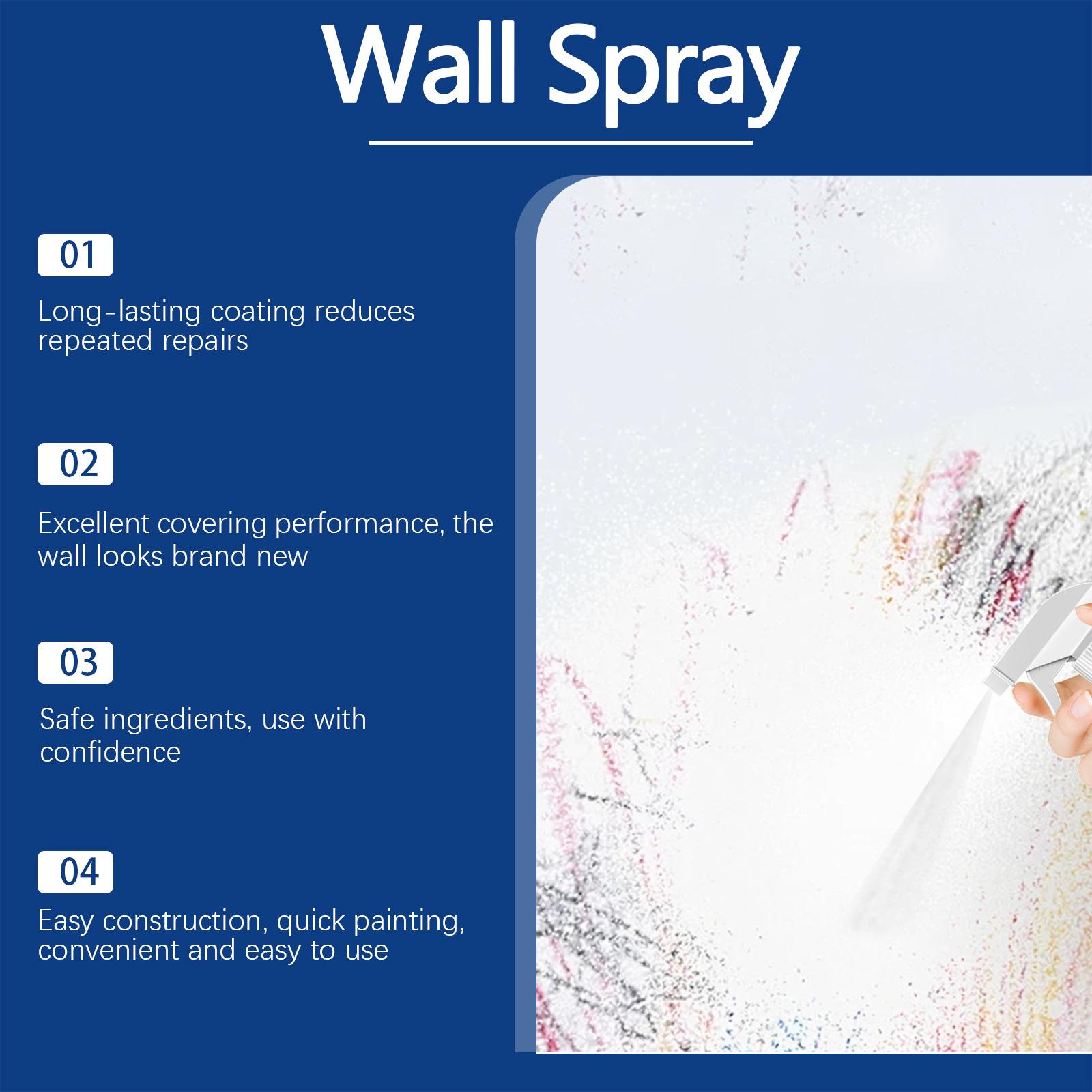 jaysuing wall repair spray paint decontamination waterproof sun-resistant paint renovation cover wall renovation spray Specification drawing
