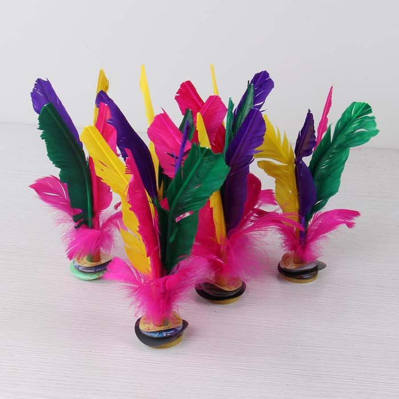 kick shuttlecock wholesale elementary school competition special large 17cm plastic goose feather girls' children's toys full figure