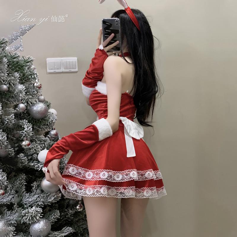 fairy fairy sexy christmas clothes pure red want lace dress suit new year battle robe role play uniform female s3 Application Scenario
