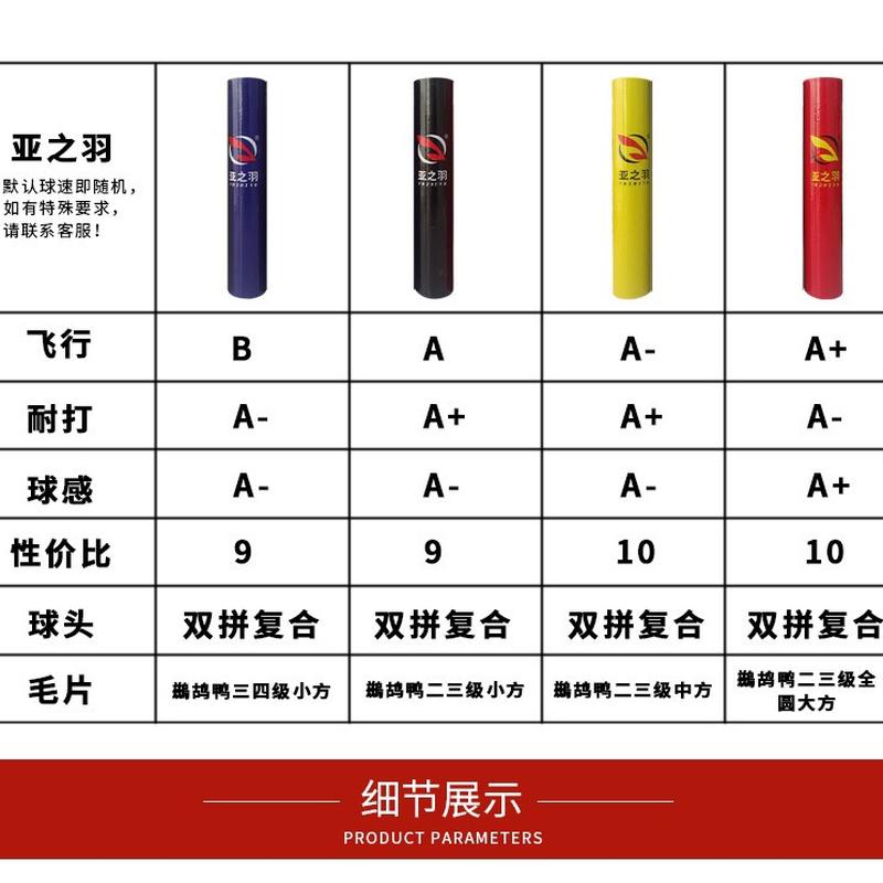 yazhiyu badminton more than specification 12 pieces are equipped with genuine goods professional indoor and outdoor competition training duck feather shuttlecock Application Scenario