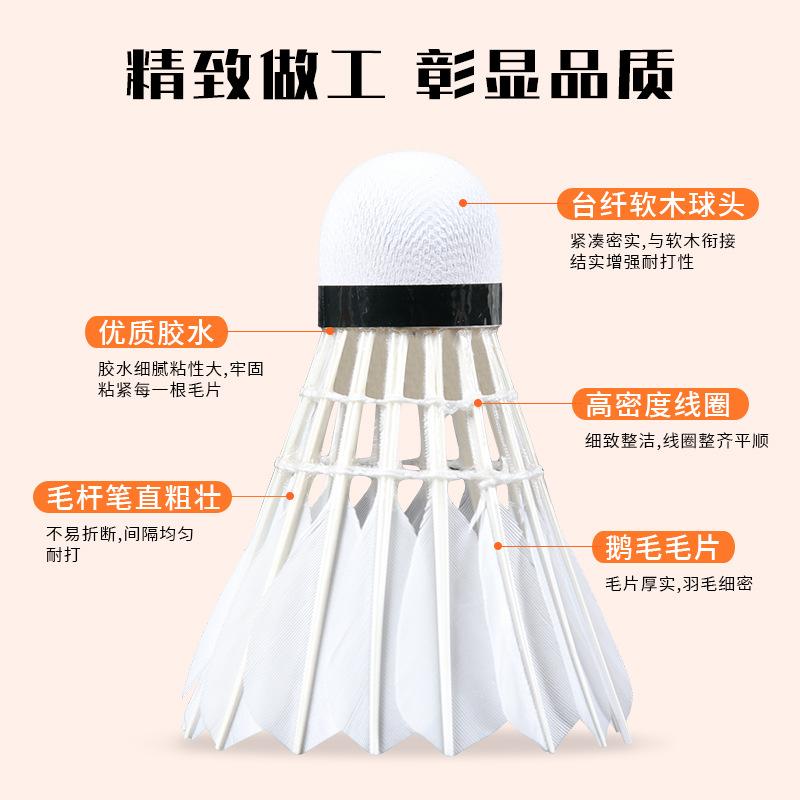Weiyan Badminton 12 PCs Shuttlecock Durable Indoor and Outdoor Family Entertainment Badminton Factory Direct Sales Wholesale Specification drawing