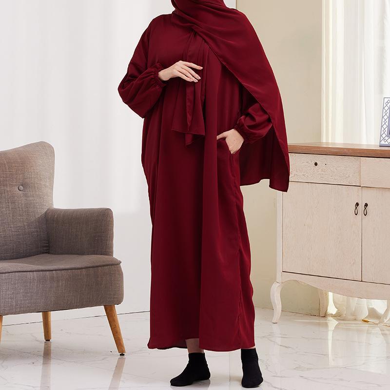 Xg2057 Cross-Border Women's Clothing Dress Middle East Turkey Hijab Robe Dress Application Scenario
