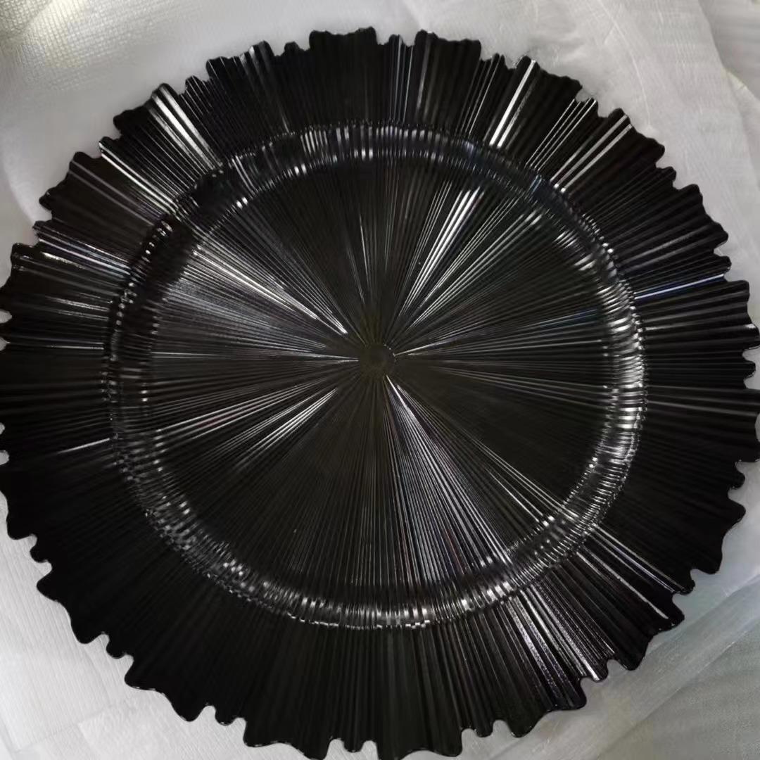 spray paint wedding plate hotel supplies electroplating decorative plastic master disc chagerplate Application Scenario