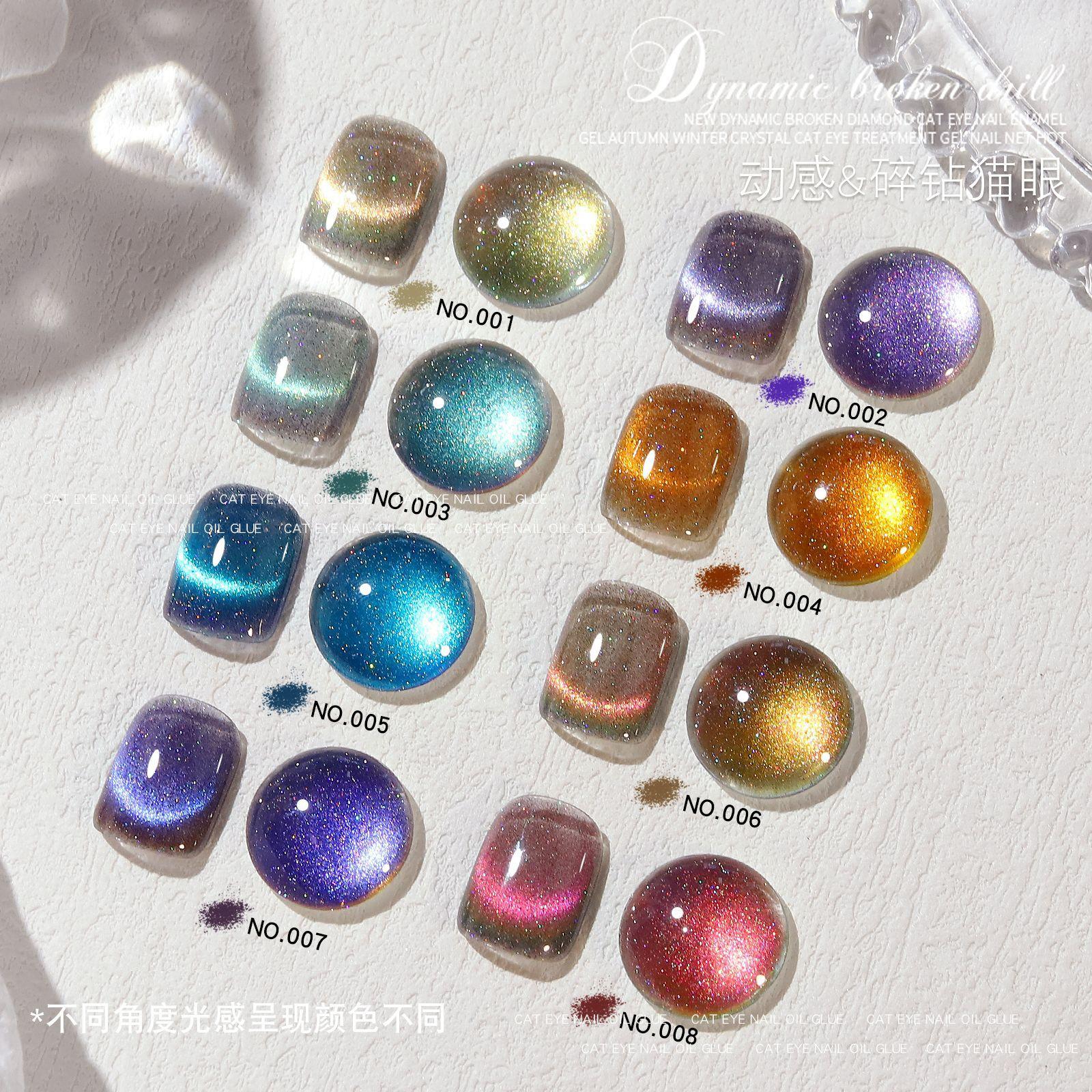 nail art hot-selling fantasy dynamic crystal cat eye series nail polish gel autumn and winter new phototherapy nail-beauty glue factory wholesale details Picture