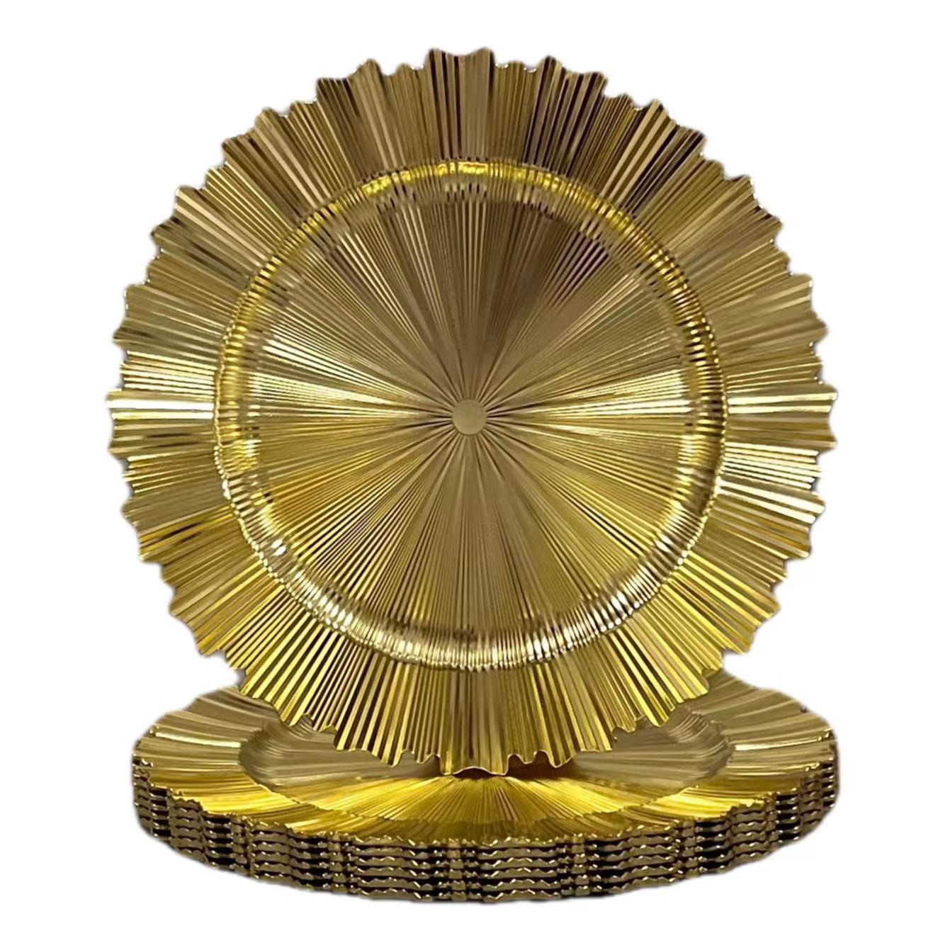 spray paint wedding plate hotel supplies electroplating decorative plastic master disc chagerplate full figure
