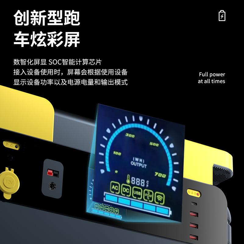 High-Power Outdoor Energy Storage Power Generator Portable Solar Charging Camping Picnic Lighting Live Broadcast Power Supply Application Scenario