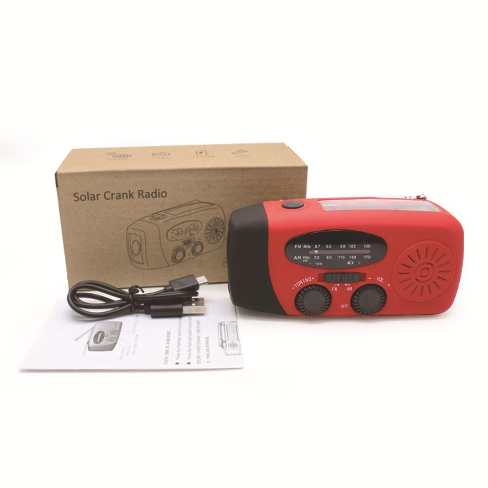 emergency radio combat readiness multifunctional radio of power generator outdoor portable cross-border solar radio Item Picture