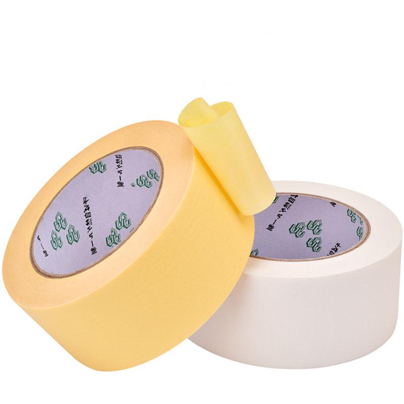 masking tape adhesive glassine tape tape decoration masking tape spray paint can be shredded single-sided adhesive wholesale gifts white Item Picture