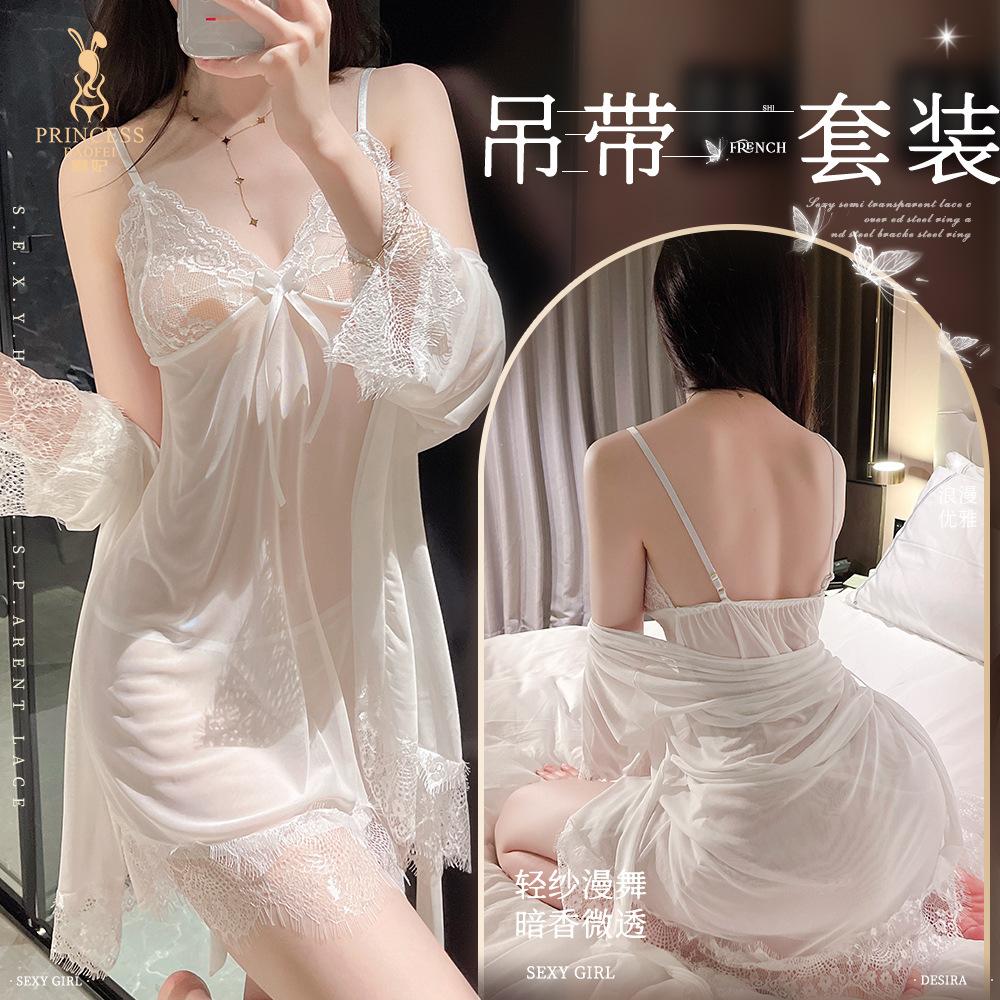 storm concubine new sexy pajamas women's suspender skirt bed battle robe seduction underwear sexy clothes free off nightdress 134 full figure