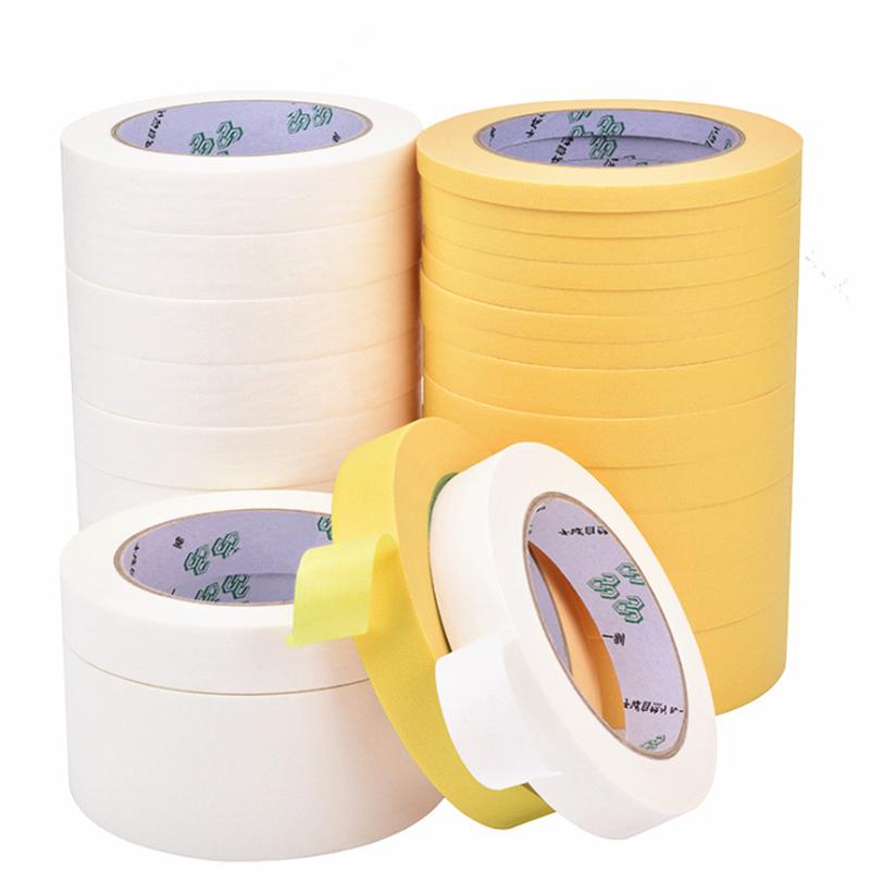 masking tape adhesive glassine tape tape decoration masking tape spray paint can be shredded single-sided adhesive wholesale gifts white Specification drawing