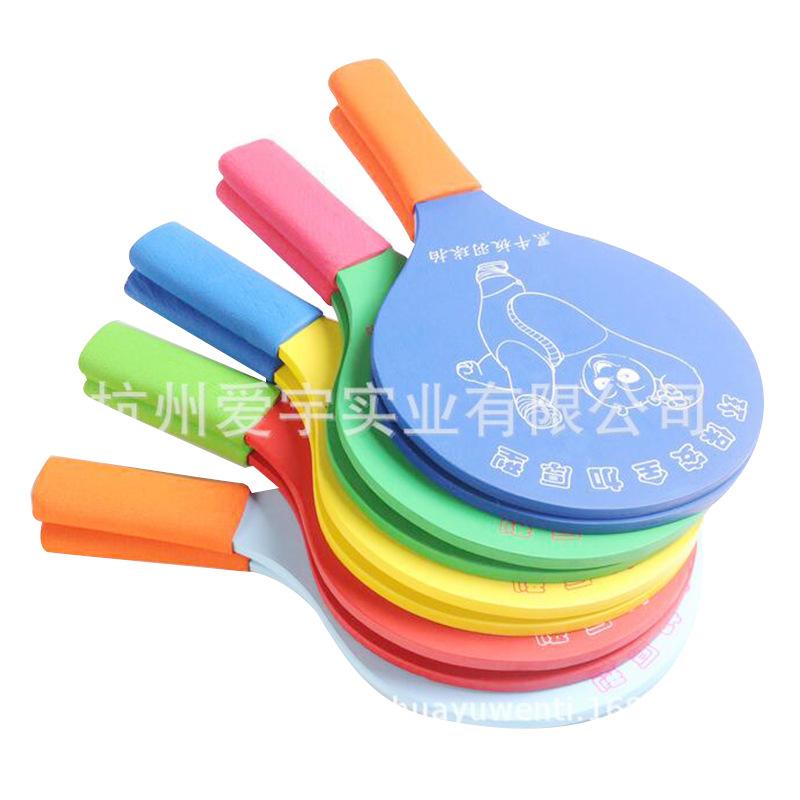 Poplar Floor Paint Shakehand Grip Color Simple Battledore and Shuttlecock Durable Leisure Table Tennis Rackets Sporting Goods Wholesale Specification drawing
