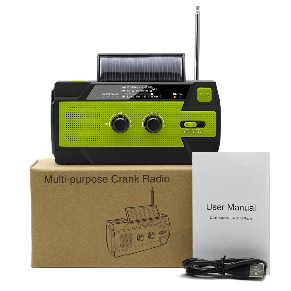 outdoor emergency disaster prevention radio multi-function radio of power generator multi-function solar radio Item Picture