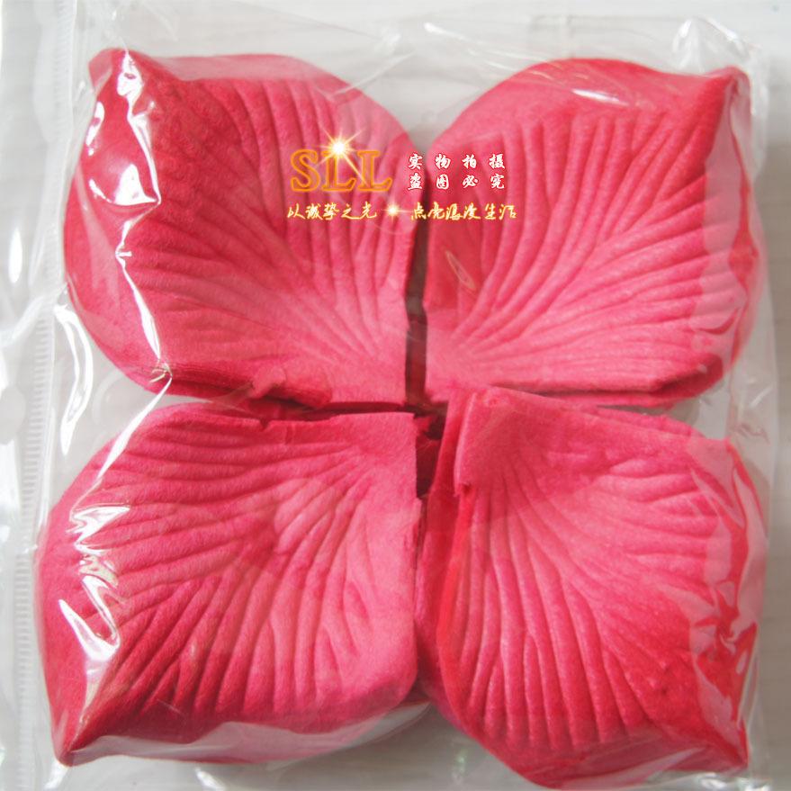 wholesale rose wedding petals for birthdays and valentine's days wedding decoration picture 100 pieces non-woven fabric rose petals full figure