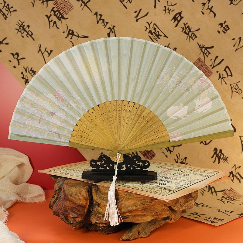 summer fan antique fan folding fan archaic folding fan hanfu fan new chinese style female fan dance fan small fan