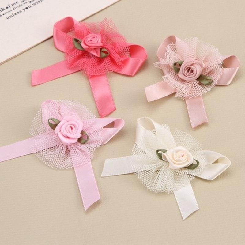 korean style diy handmade finish small flower home textile accessories bow shoes and hats home textile accessories flower factory wholesale Item Picture
