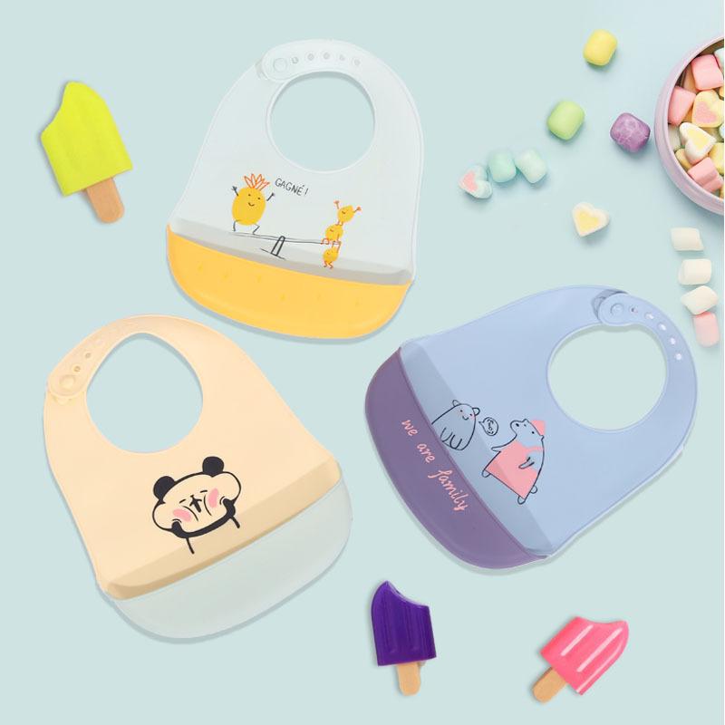 oil spray bib baby bib children's eating bib waterproof baby food bib baby silicone bib
