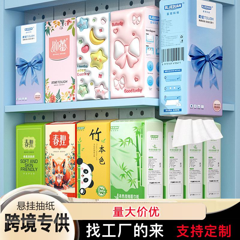 tissue paper extraction large box factory wholesale tissue hanging thick tissue facial tissue large bag paper extraction household tissue
