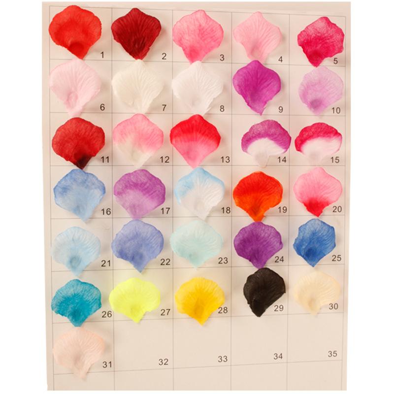 wholesale rose wedding petals for birthdays and valentine's days wedding decoration picture 100 pieces non-woven fabric rose petals Item Picture