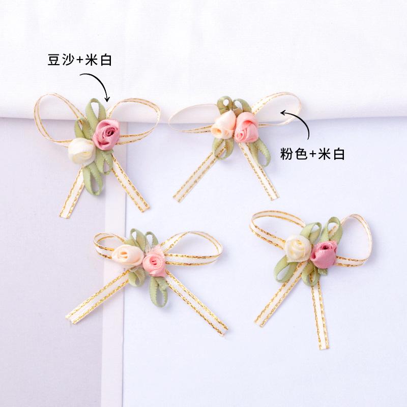 rose flower ribbon three-dimensional bow handmade diy ribbon barbie doll accessories corsage dessert decorations Specification drawing