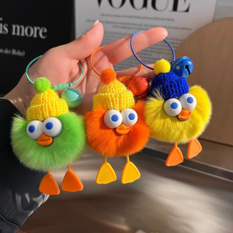 cartoon little duck eyes feet soft rubber ornament accessories diy hair ball ornaments matching semi-finished products accessories materials details Picture