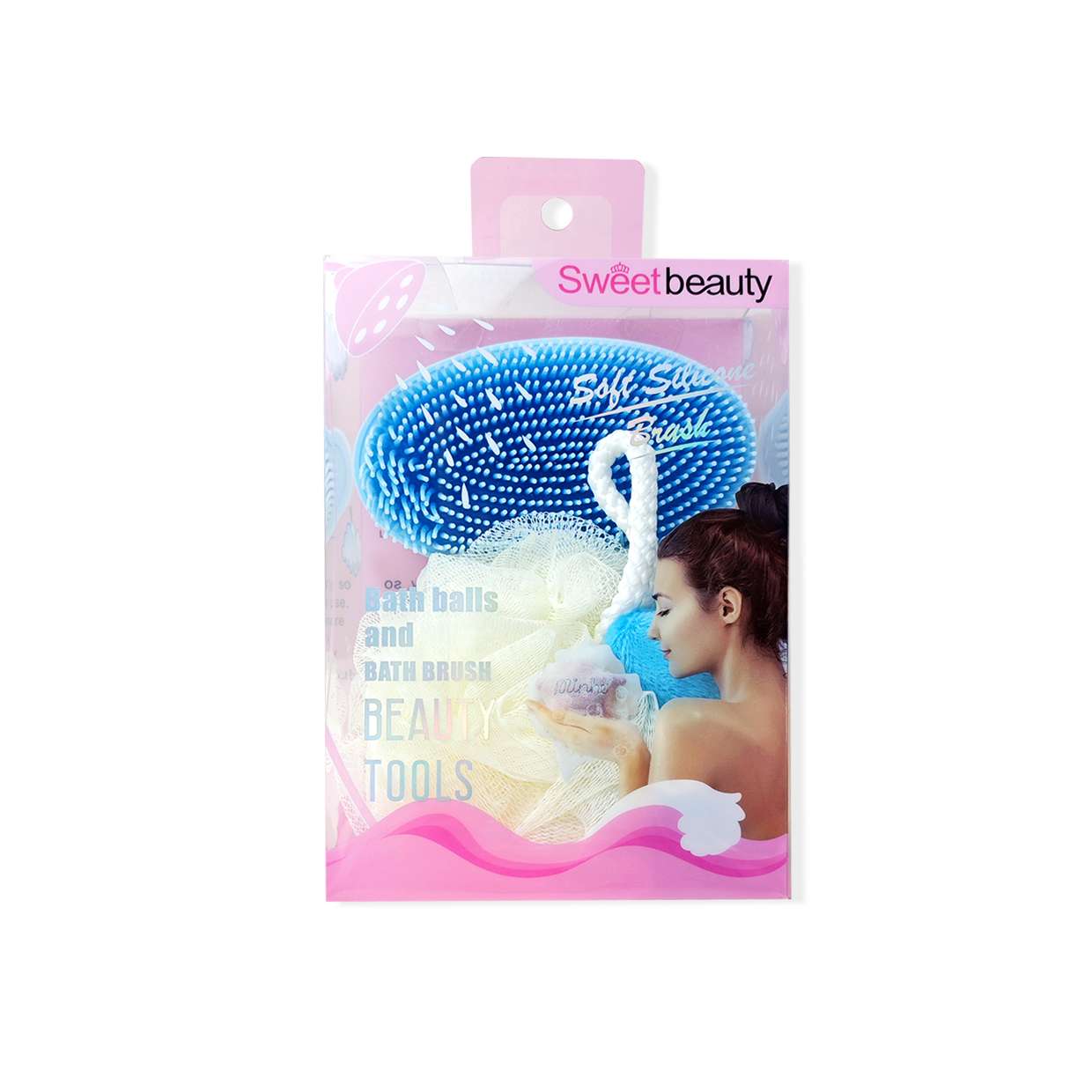 日用百货  海星沐浴球＋洗澡刷 好用耐用沐浴球 大人小孩都适用  FP-3785详情图11