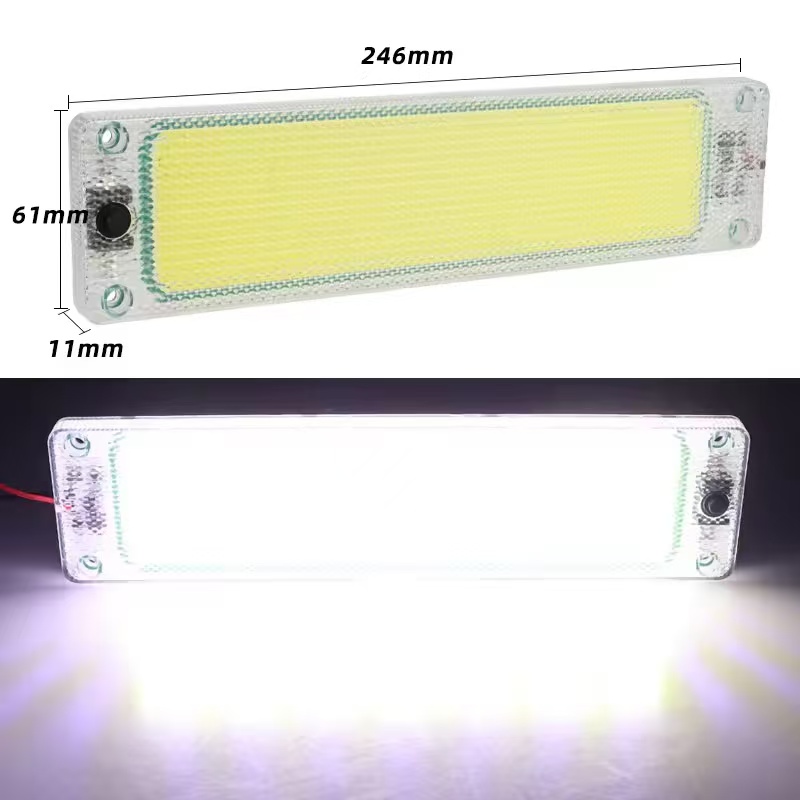 Truck COB ceiling light 24V lighting source, truck body lighting lamp, RV reading light high-brightness model Item Picture
