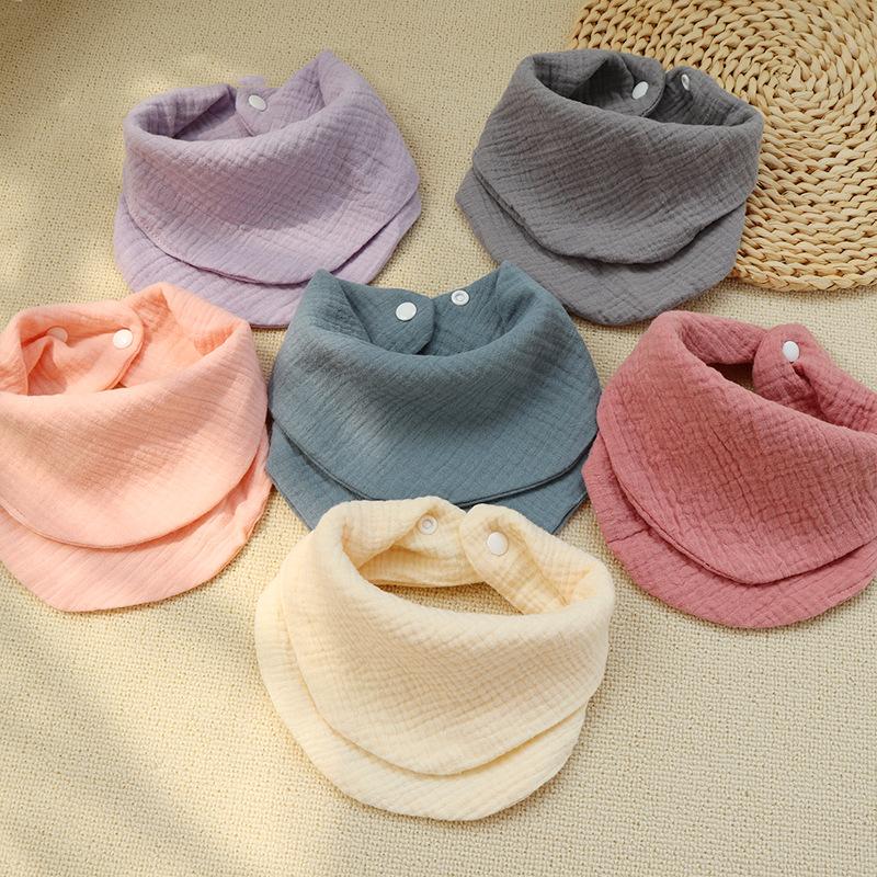 summer newborn baby gauze triangle towel mother baby supplies bib baby bib bib bib bib bib for eating foreign trade