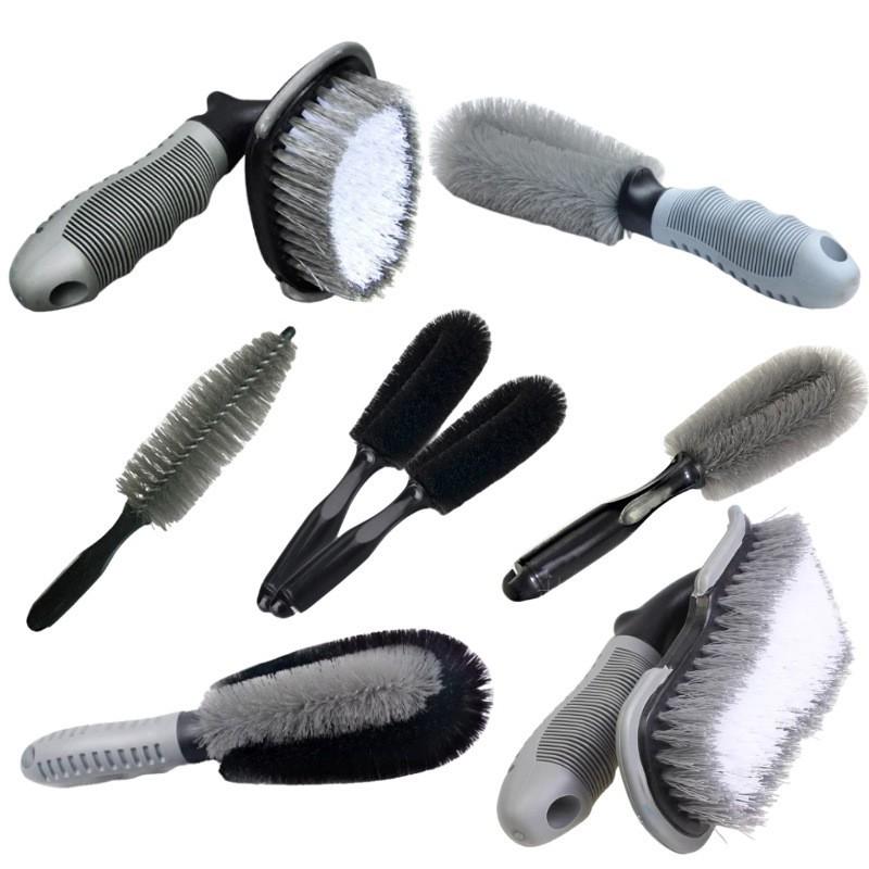 Car Wheel Brush Tire Brush Cleaning and Cleaning Suit Professional Car Wash Tire Tools Cleaning Brush Full Set