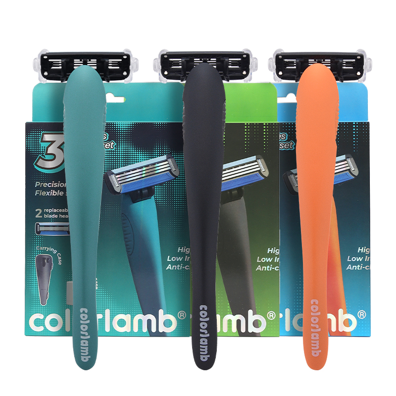 颜羊男士剃须刀3+1层进口刀头鲸鱼款剃毛神器手动刮胡刀带收纳盒详情11