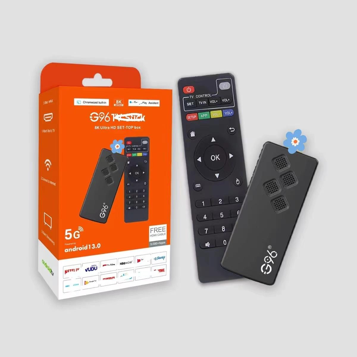 g96 tv set-top box atv system allwinner h313 dual wifi + bluetooth android 13 8k tv box details Picture