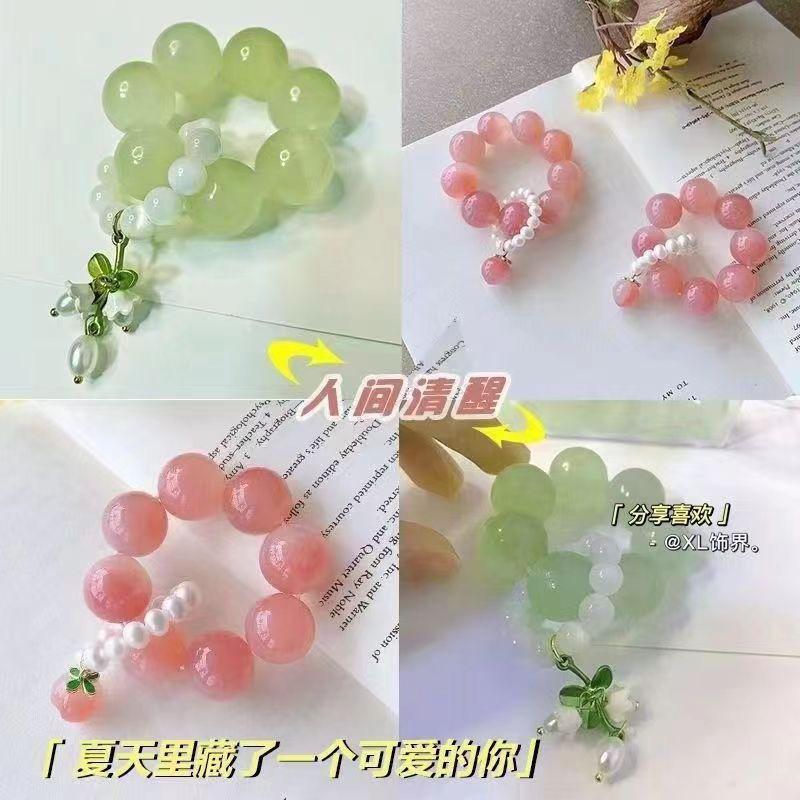 gradient tassel imitation jade handheld hand toy antique bracelet mobile phone charm han chinese clothing accessories all-match playing objects Application Scenario