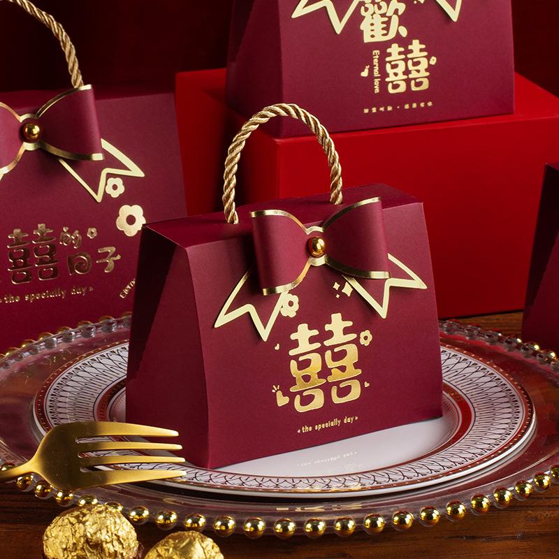 new wedding candies box wedding packaging towel gift box portable wedding candies box wedding candy packaging bag gift box box