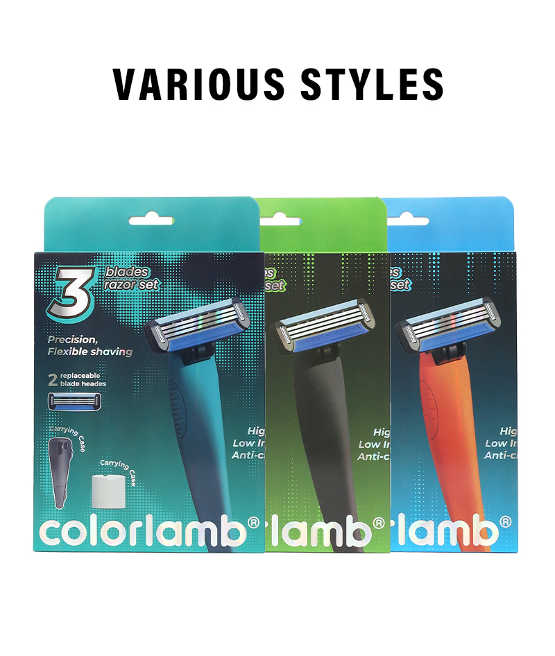 颜羊男士剃须刀3+1层进口刀头鲸鱼款剃毛神器手动刮胡刀带收纳盒详情10