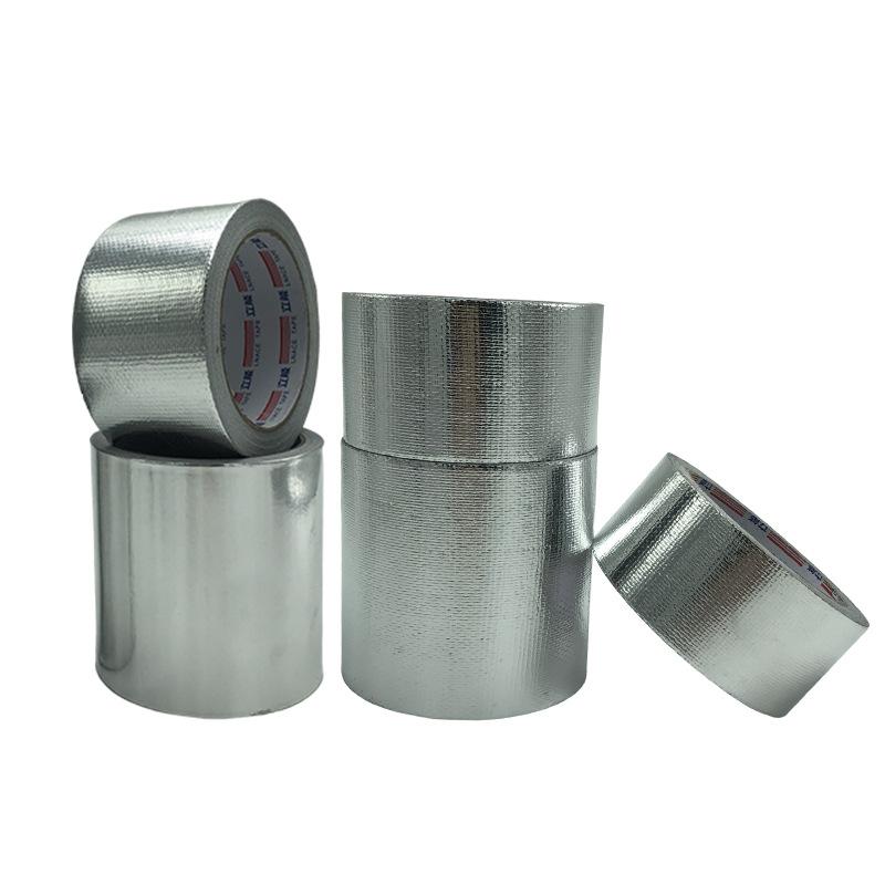 Thickened Fiberglass Cloth Aluminum Foil Tape Pipe Repair High Temperature Resistant Sealed Leak-Proof Fireproof Glass Fiber Aluminum Foil Tape Item Picture