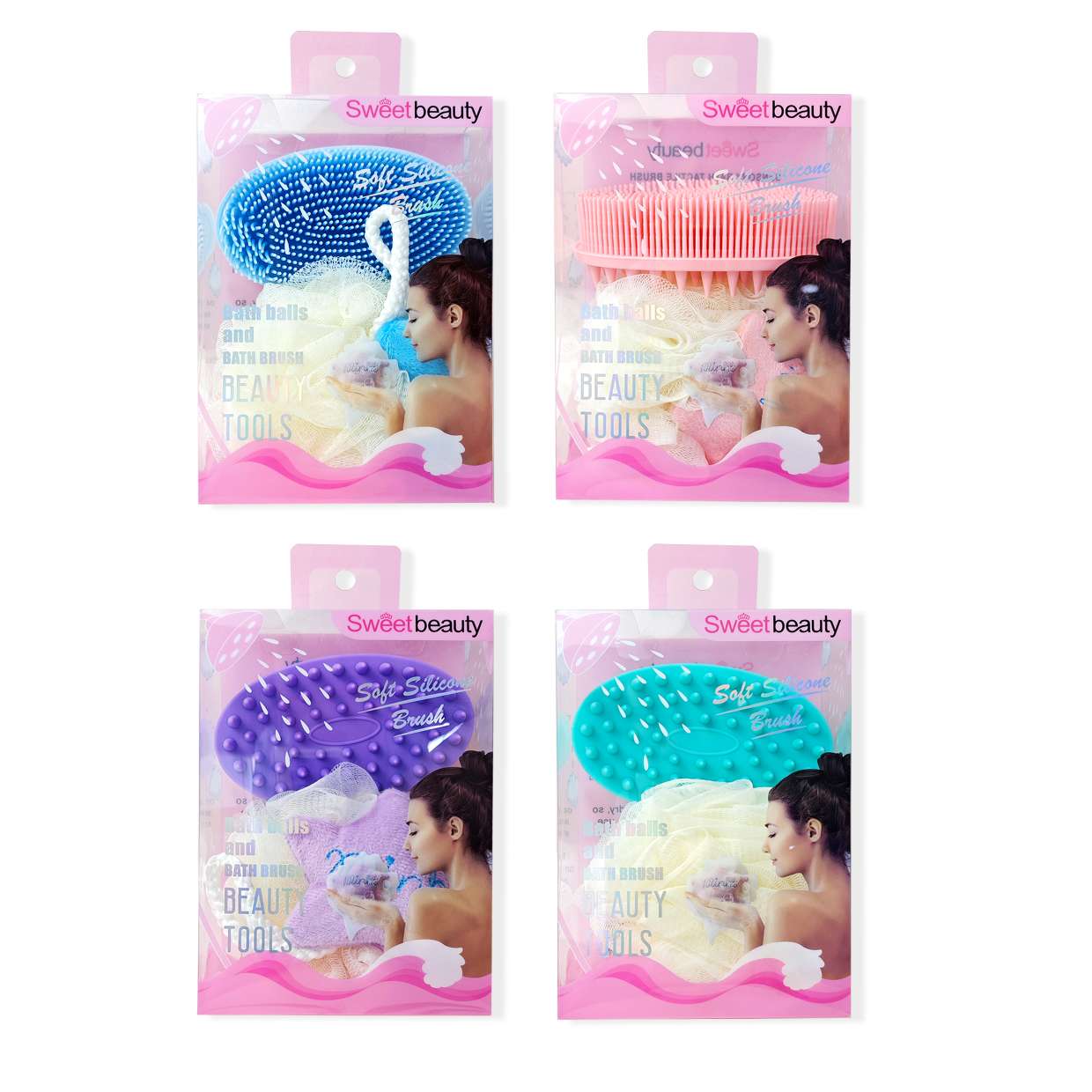 日用百货  海星沐浴球＋洗澡刷 好用耐用沐浴球 大人小孩都适用  FP-3785详情图10