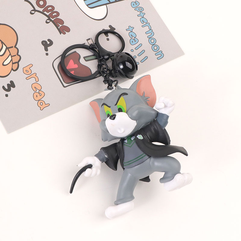 Magician Tom Jerry's cosplay of Superman and Batman figurines, car center console, cake ornaments, blind box Item Picture