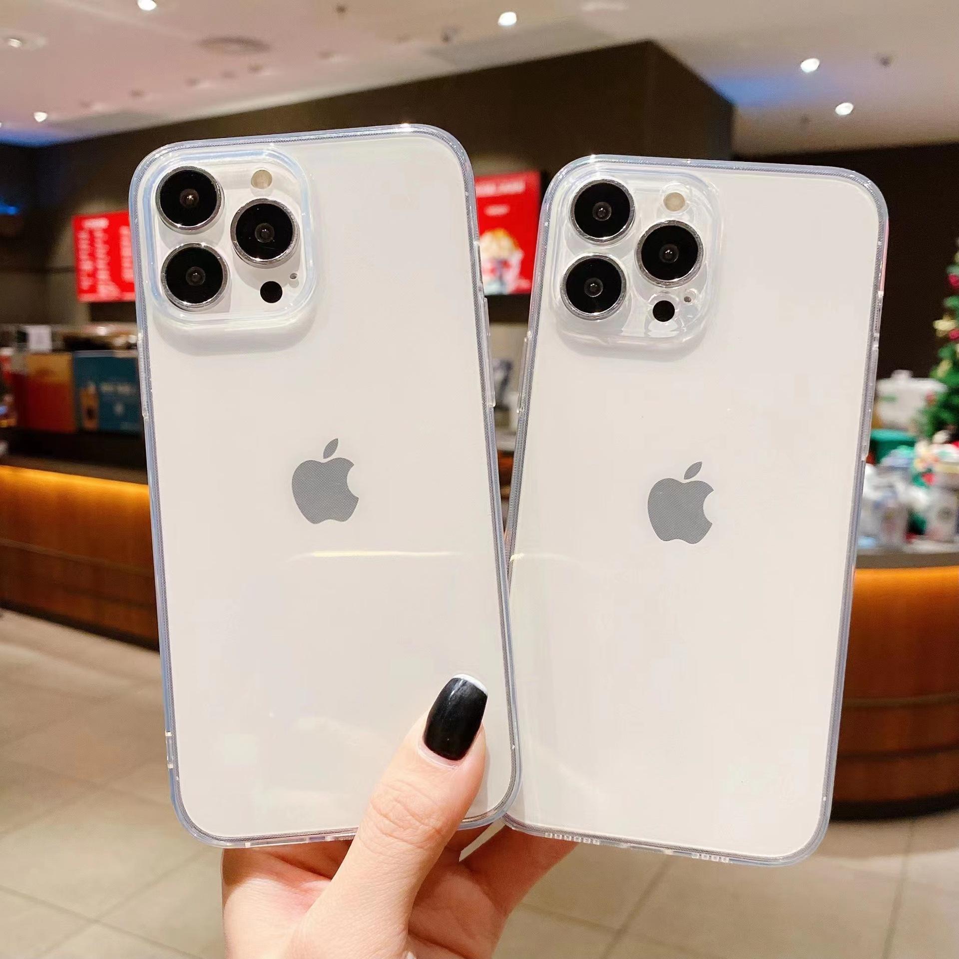 applicable to iphone14promax transparent phone case drop-resistant tpu all-inclusive apple phone case/13 sets wholesale full figure