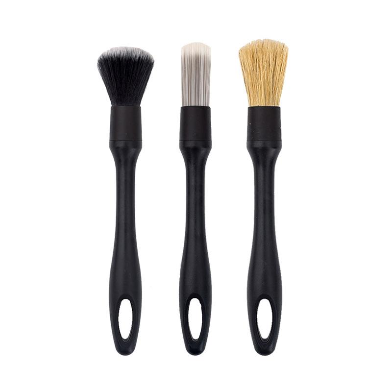 Car Cleaning Brush 3-Piece Set Car Car Washing Tools Detail Gap Brushes Tire Cleaning Brush Car Wash Brush