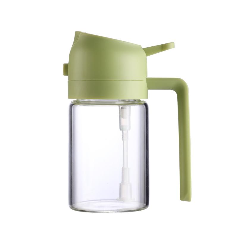 new kitchen fuel injector household spray dual-purpose oil pot heat-resistant borosilicate glass cooking oil spray oil pot Item Picture
