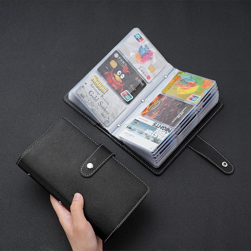 card holder large capacity multiple card slots men's long card holder women's anti-degaussing certificate storage bank card holder business card holder
