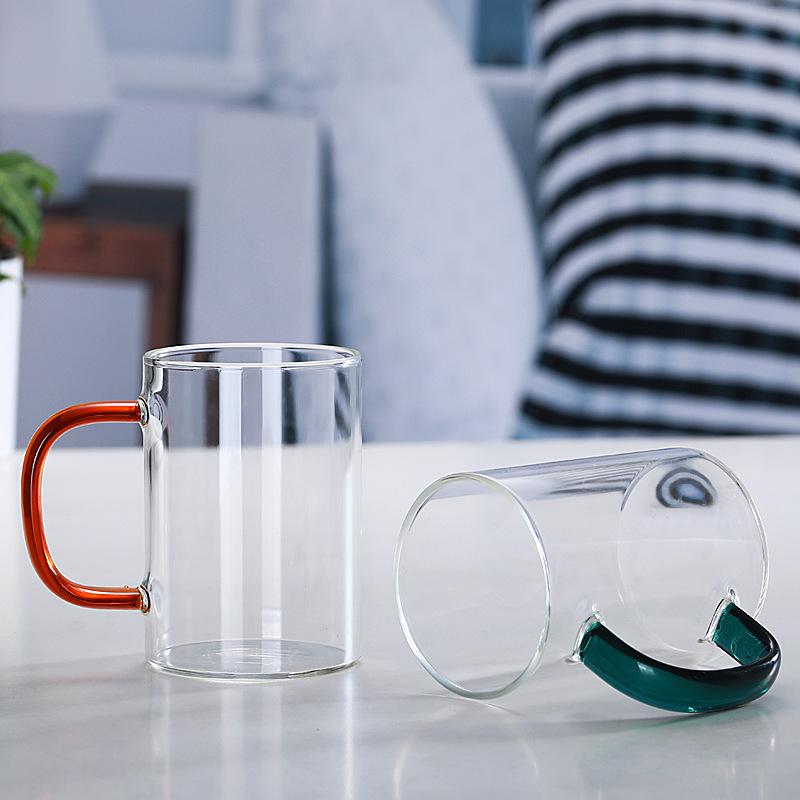 borosilicate heat-resistance glass breakfast cup milk juice cup mug household large capacity transparent single-wall cup Application Scenario