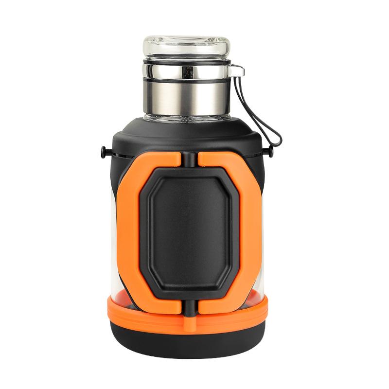 new tea water separation glass with handle men's high-grade large capacity kettle borosilicate water cup Item Picture