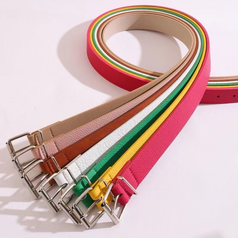 2.5cm 糖果色腰带皮带 铁扣 承接外贸 厂家直销 定做批发