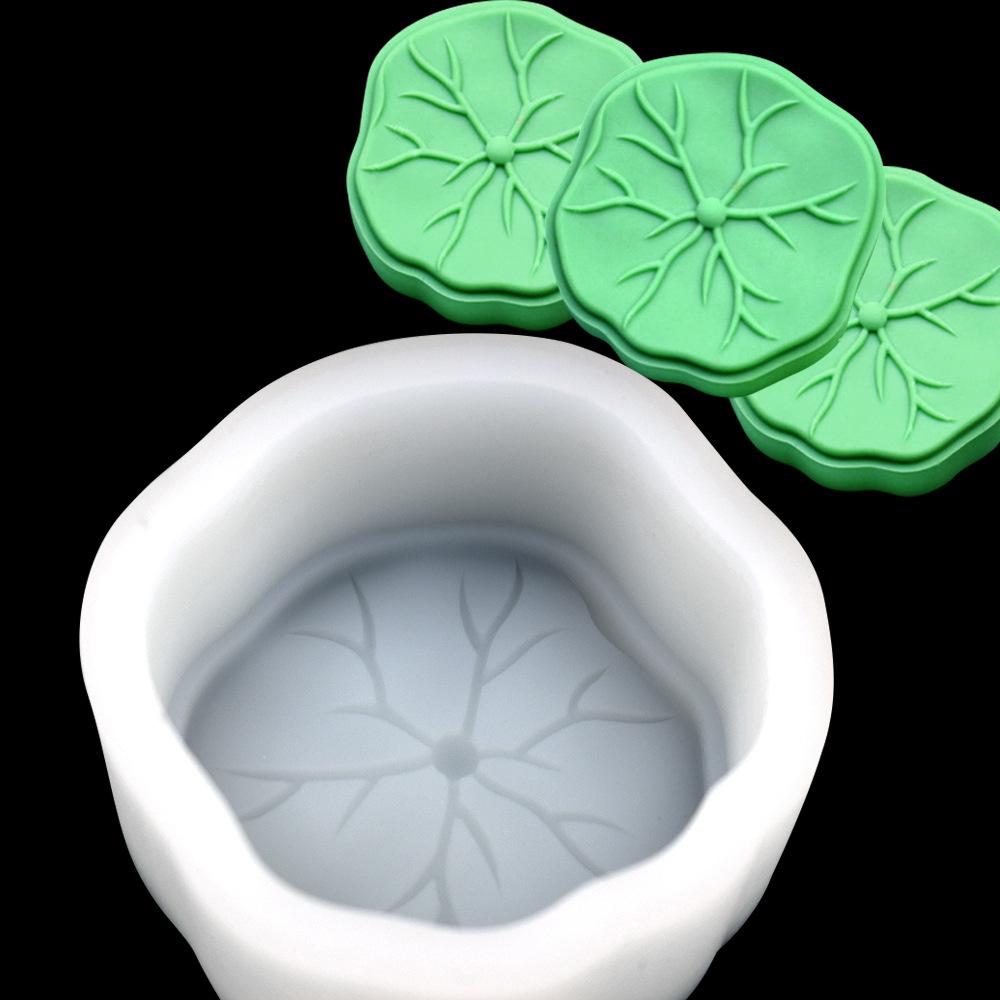yigao mid-autumn festival lotus leaf lotus root fondant silicone mold diy lotus seedpod moon cake mold jelly candle mould Application Scenario