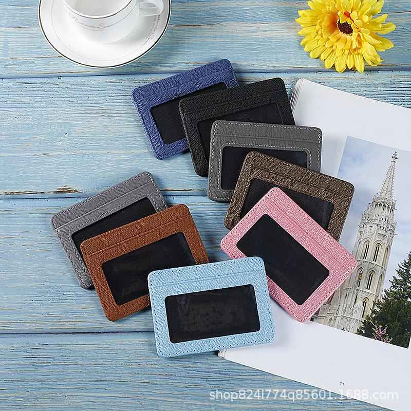 card holder wholesale leather change credit card id photo card holder card holder pu mini lightweight business name card holder
